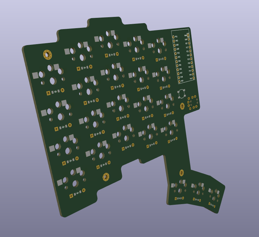 KiCAD PCB 3D render